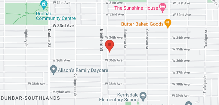 map of 3276 W 35TH AVENUE